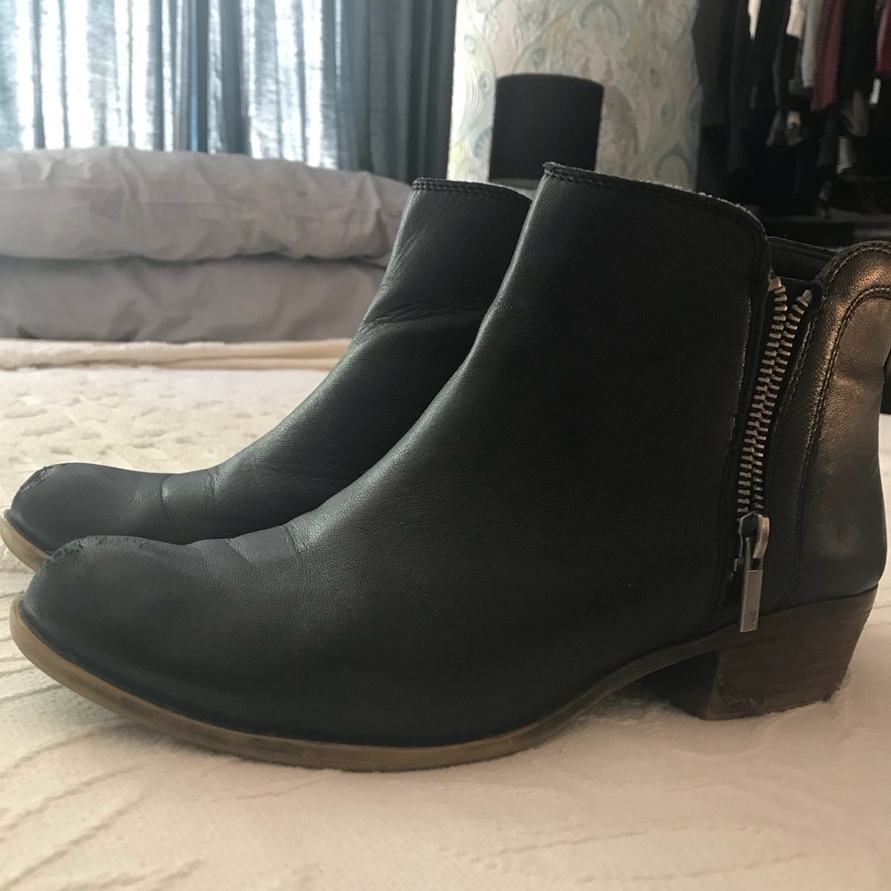 Lucky Brand leather booties, Size 9